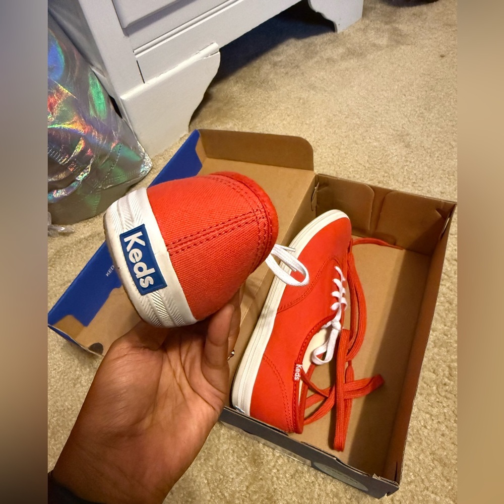 Vibrant Burnt Orange Keds - Picture 7 of 12